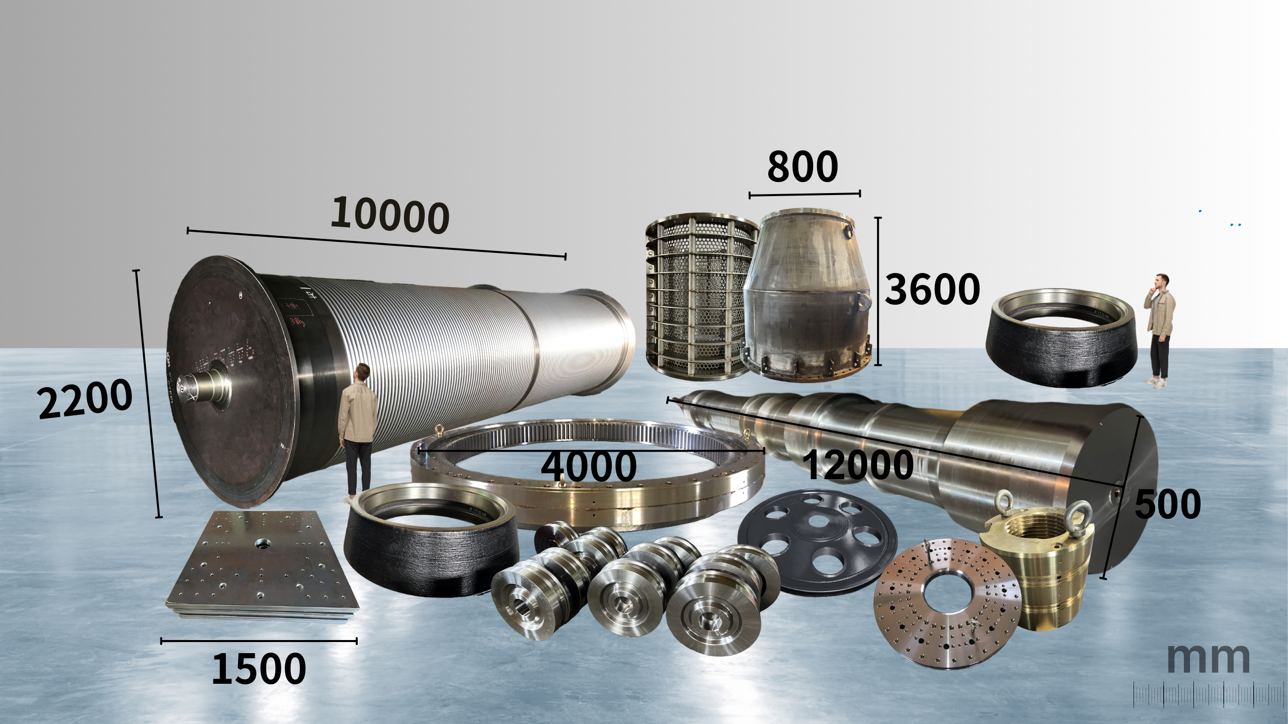 A variety of differnt size about cnc machining parts